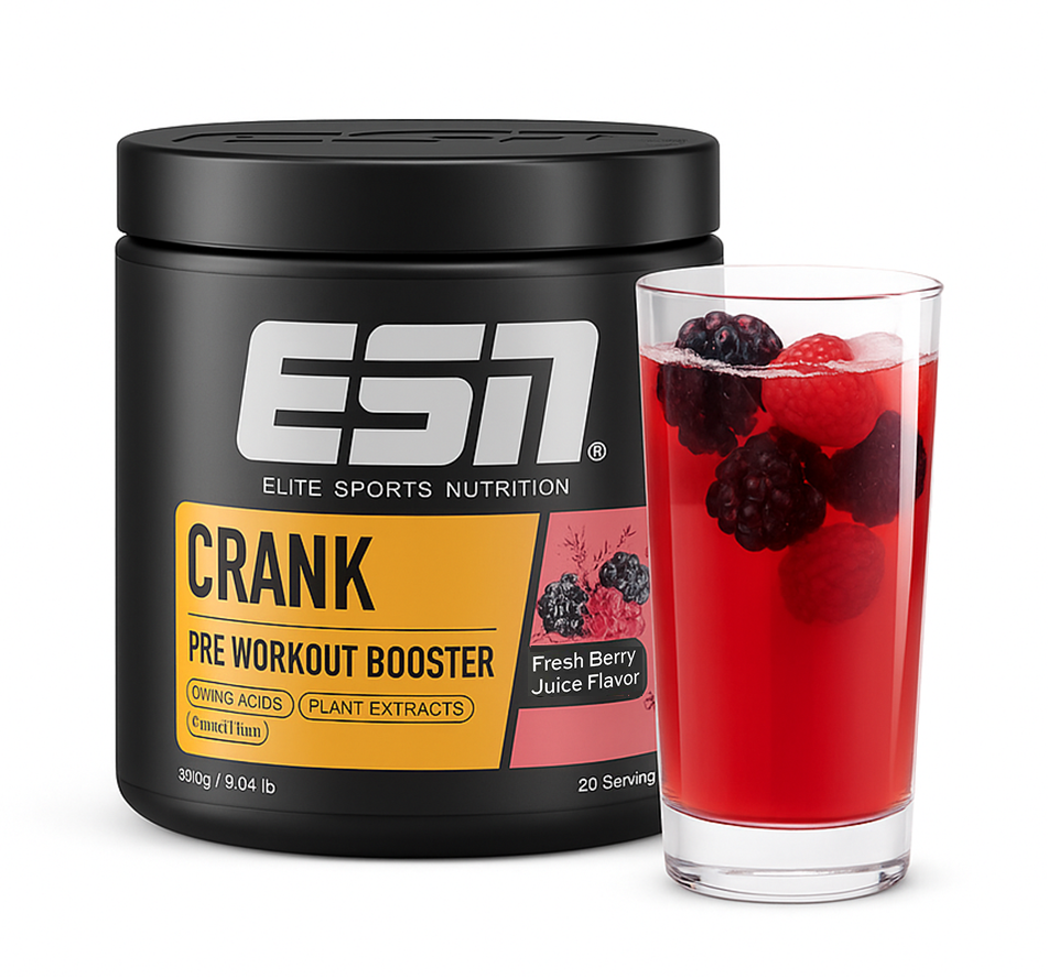 ESN Crank Booster 380g Muskelaufbau Fresh Berry Juice